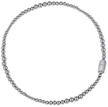 Breil , Collezione Magnetica System, Girocollo Medium Moon, Collana da Donna in Acciaio Lucido, Pratica Chiusura con Magnete, Lunghezza 45 cm, Silver, Gioielli Donna e Ragazza