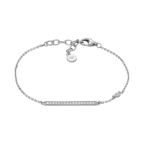 Emporio Armani Bracciale da donna con placca in argento sterling, EG3592040