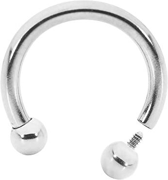 365 Sleepers Acciaio chirurgico Unisex Filettatura interna Circolare Ferro di cavallo Bilanciere Setto Labbro Anello al naso Orecchino 16G 14G 12G 10G Gioielli per piercing al corpo