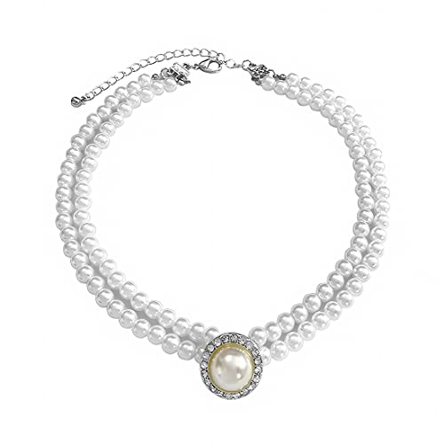 ARHZ Parure gioielli donna Collana sposa d'argento Bracciale Set Collane girocollo da sposa Gioielli da per donne e ragazze