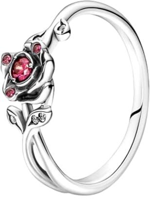 Pandora Anello  Rosa La Bella e la Bestia