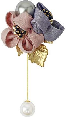 Mecool Eleganti Spille da Donna in Stoffa di Fiori Festa Nuziale Abiti da Sposa Decor Spilla Boutonniere