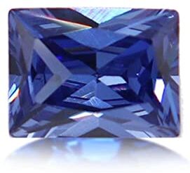 ESCATIC 100% zaffiro blu naturale gioielli con pietre preziose sciolte fai da te gemma blu pietra di gioielli collana anello cerchio perfetto fai da te intarsiato-rettangolo 6x8mm