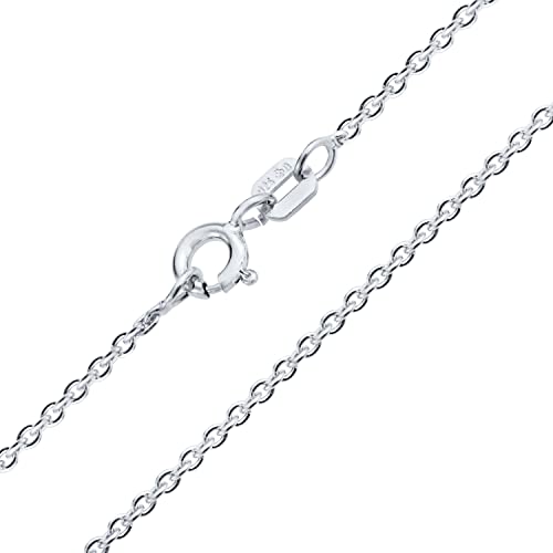 Bling Jewelry Collana A Catena Di Collegamento Rolo Sottile Da 2 MM Per Donne In Argento Sterling .925 Lunga 20 Pollici