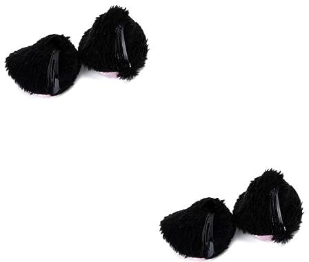 DOITOOL 2Pcs Forcine Mascella Clip Sezione Clip Nero Bobby Pins Per I Tiara Orecchie Di Gatto Clip Di Cosplay Accessori Per Prom