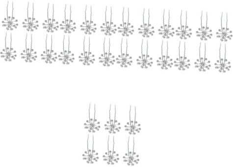 Beavorty Elegant 30 Pz forcina di perle forcine sposa copricapo perla (plastica) Barrette