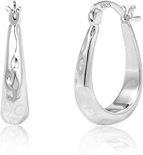 ALEXCRAFT Orecchini a Cerchio per Donna in Argento Sterling 925, Orecchini Donna Orecchini in Cerchio Orecchini Pendenti Orecchini A Cerchio Grandi Orecchini Argento/Oro per Donna