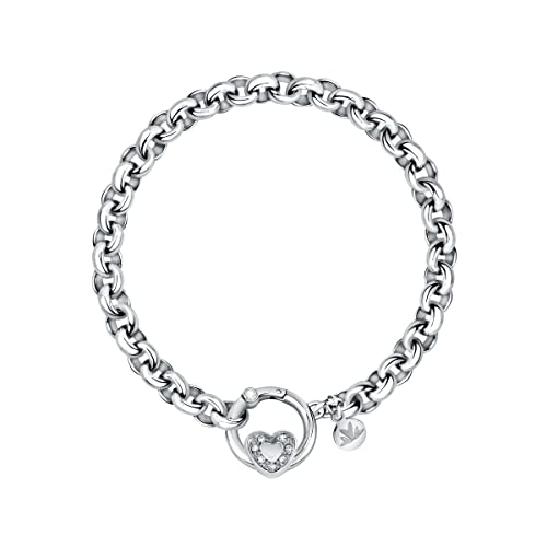 Morellato DROPS Bracciale Donna in Acciaio, Cristalli,Idea regalo maestra SCZ1185