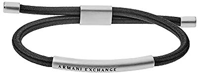 Emporio Armani Armani Exchange Bracciale Da Uomo, L 40mm X L 5mm X H 5mm Bracciale In Acciaio Inox Argento, AXG0041040