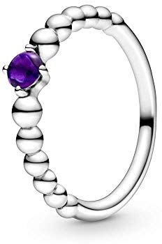 PANDORA Anello solitario da donna, in argento Sterling 925, misura anello 54, 198867C03-54, metallo prezioso, Non pertinente.