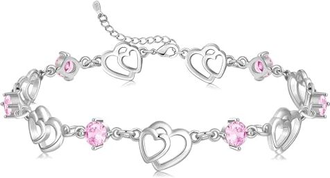 Cosie Lily Regalo Festa Della Mamma Bracciale Donna Argento 925 con 5A Sparkle Zircone Bracciali Donna Argento Gioielli Donna Regali Donna per Mamma Regalo per Lei