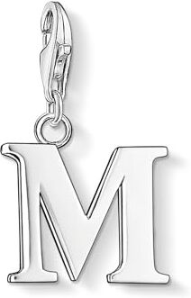 Thomas Sabo Charm Club Pendente da Donna a Forma di Lettera M in Argento Sterling 925 0187-001-12