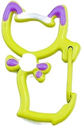 ZCHNB 35 * 23 MILLIMETRI 10PCS Nero Viola Cute Cat Aperto Anelli di Salto di Collegamento In Metallo Anelli di Gioielli Split Rings connettori per la Produzione di Gioielli