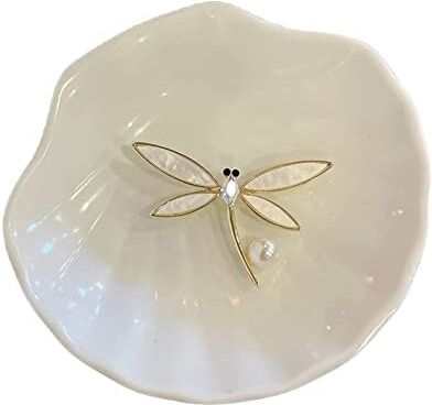 YYUFTTG Mollette capelli Shell Dragonfly Shape Brooch Butterfly Brooches For Women High Insect Brooch Coat Accessories Animal (Color : Pointed dragonfly)