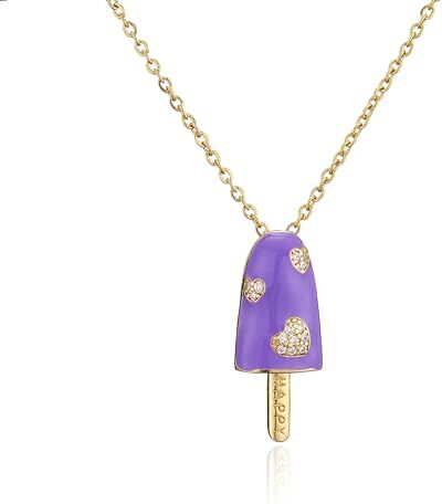 Focisa Collana Uomo Donna Gioielli Ciondolo Pendente Necklace Collana Con Ciondolo Gelato Da Donna, Collana Girocollo, Gioielli Gocciolanti Olio Arcobaleno Colorato Viola