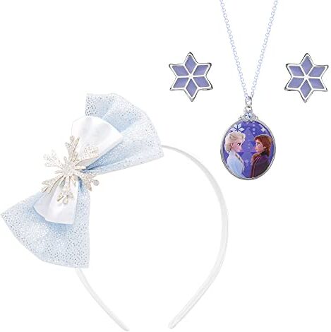 Disney Frozen White and Silver Headband and Jewellery Gift set VS700546L