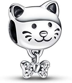 Pandora Charm Moments  Mascotte Gatto Fiocco