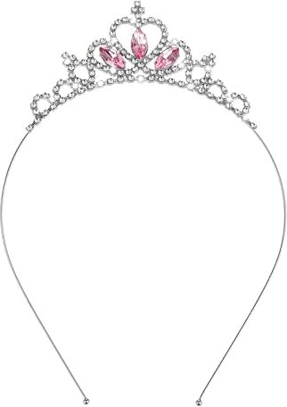 WLLHYF Corona da principessa, tiara con strass, accessorio per capelli per donne e ragazze, per compleanno, Natale, sposa, matrimonio