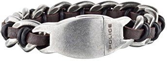 Police – Braccialetto da Uomo Shock in Acciaio Inox 22,5 cm – pj256 ABG600BSE, 02, L