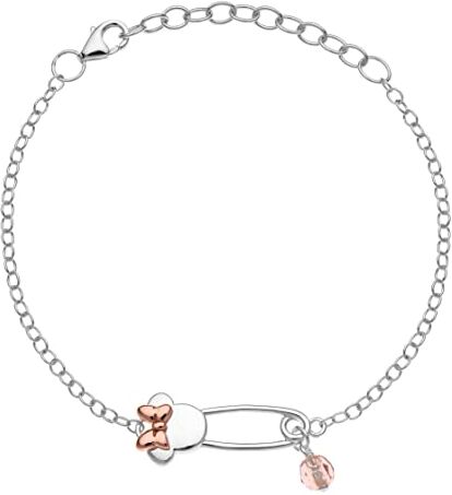 Disney Bracciale Bambine con Minnie Mouse in Argento Sterling, Goielli