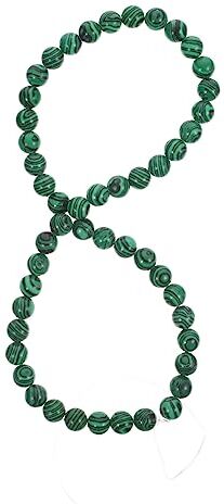 SHINEOFI 3 Pezzi1 Perline sparse verde malachite perline di pietre preziose braccialetto fai da te forniture collana collane perline di pietra fai da te orecchino che fa perline gioielleria