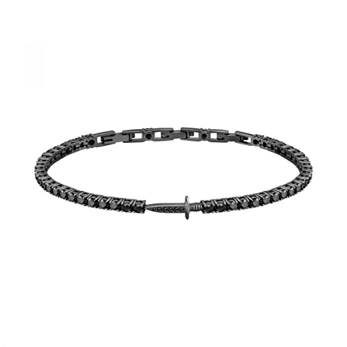 Morellato Tennis Bracciale Uomo in Argento 925 Rutenio SATT09