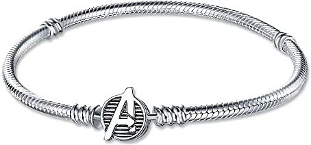 HappyStar Bracciale Donna Argento 925, Bracciali Bead Charm Da Donna,Braccialetto in Argento Sterling con chiusura Regali per donne.