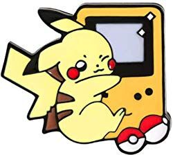 THE TECH DOCTOR Gameboy Pikachu Gameboy Spilla in metallo smaltato, motivo: Gameboy Pikachu