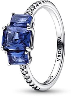 Pandora Anello Trilogy Pietre Blu