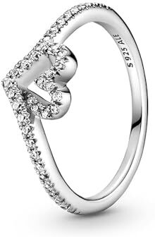 Pandora Anello Desire Heart Shiny  argento