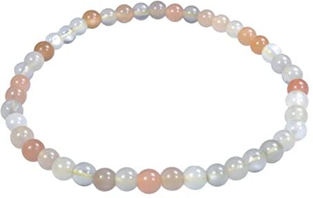 Lebensquelle Plus Mini bracciale a sfera   4 mm   bracciale con pietre preziose di alta, 19 cm, Gemma