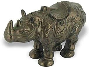 lachineuse Petit Rhinoceros Nero Bronzo