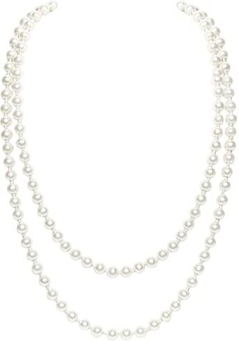 BABEYOND Collana Uomo Collana Donna Set Collana di Perle Lunga Collana Lunga Donna con Perline Accessori Gatsby Anni '20