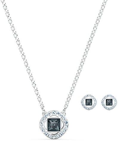 SetSwarovski Angelic Square, grigio, placcato rodio, Esclusivi Amazon