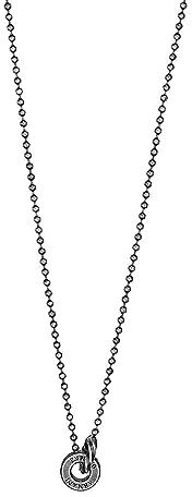 Emporio Armani Collana Uomo, Collana in acciaio inossidabile, Argento (Silver)