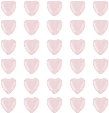 OLYCRAFT 32pcs 12mm Naturale Rose Quartz Heart Shape Perline di Quarzo Rosa intagliate Perline di Pietra Preziosa Perline sciolte Fili per Collana Bracciale Orecchini DIY Jewelry Making