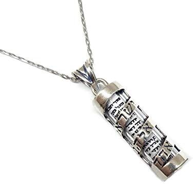 MYSTIC JEWELS by Dalia Mezuzah con collana in argento sterling 925, Cristallo