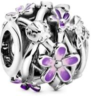 Pandora Charm margarita morada filigrana 798772C02 plata