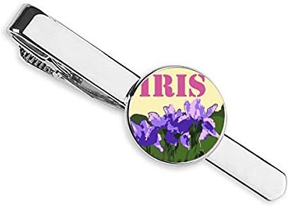 OFFbb-USA Iris Francia Europa Fiore Cravatta Clip Bar Regalo Uomo d'affari