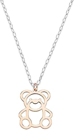 Amen. Collana Donna con Ciondolo Orsetto PVD Gold Argento 925