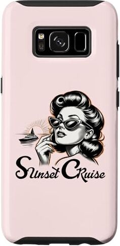 Retro Chic Pin-Up Boutique Custodia per Galaxy S8 Crociera al tramonto vintage stile retrò chic moda