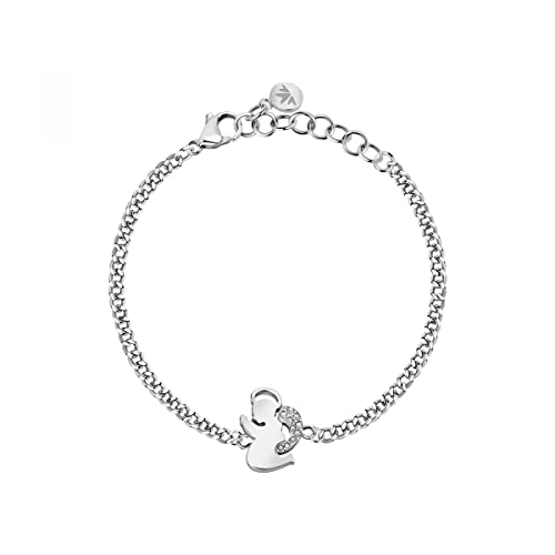 Morellato Mascotte Bracciale Donna in Acciaio, Cristalli SAVL15