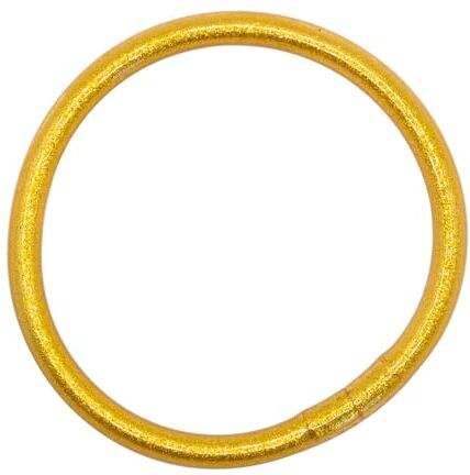 MAJALE Confezione da 3 o 5 Braccialetti Foglia Oro da Donna Bracciale Oro Lucido Tempio Buddista Tibetano Bracciale Flessibile e Leggero Portafortuna 100% Fatto a Mano (1 Unità S ORO)