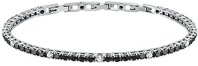 Morellato Tennis Bracciale Uomo in Argento 925, zirconi SATT10