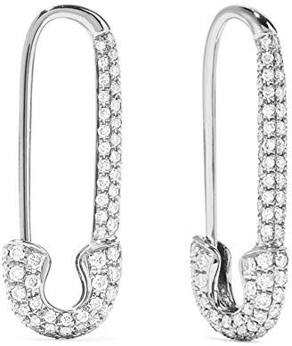 IMINI Cz Spilla Da Balia Cartilagine Orecchini a Cerchio In Argento Sterling Per Donne Ragazze Zirconia Cubica Ciondola Goccia Stud Element Pave Crystal Huggie Hoops Jewelry Gift Birthday 20mm