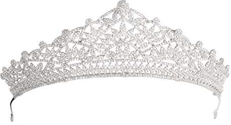 SEPBRIDALS Cristallo e CZ sposa tiara corona gioielli accessori per capelli donna