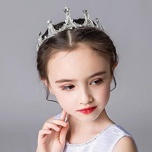 YTGLQAZ Accessorio per capelli da donna, stile vintage, con cristalli, per sposa, ragazza, corona, matrimonio, accessorio per capelli per donne e uomini