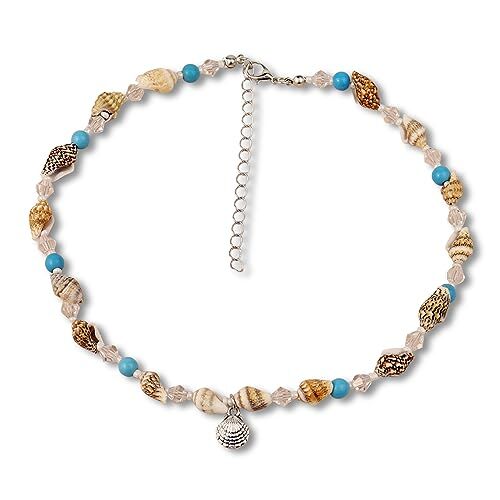 LIHELEI Collana con Conchiglie, Boho Collana da Donna Conchiglia Choker Gioielli da Spiaggia Collana per Donne e Ragazze