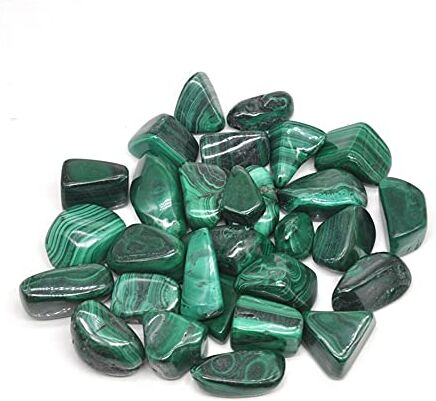 LABDIP raccolta domiciliare for Natural Malachite Tumbled Stones Cristalli Bulk Pietre Preziose Lucidate Reiki Gemma Grezza Acquario Decorazione for Gioielli Pietre Grezze e (Color : Malachite, Size : 500g)