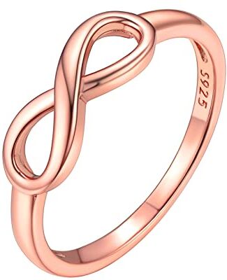 ChicSilver Anelli Donna Oro Rosa Argento 925 Anelli Oro Rosa Donna Anello Argento Misura 9 con Confezione Regalo